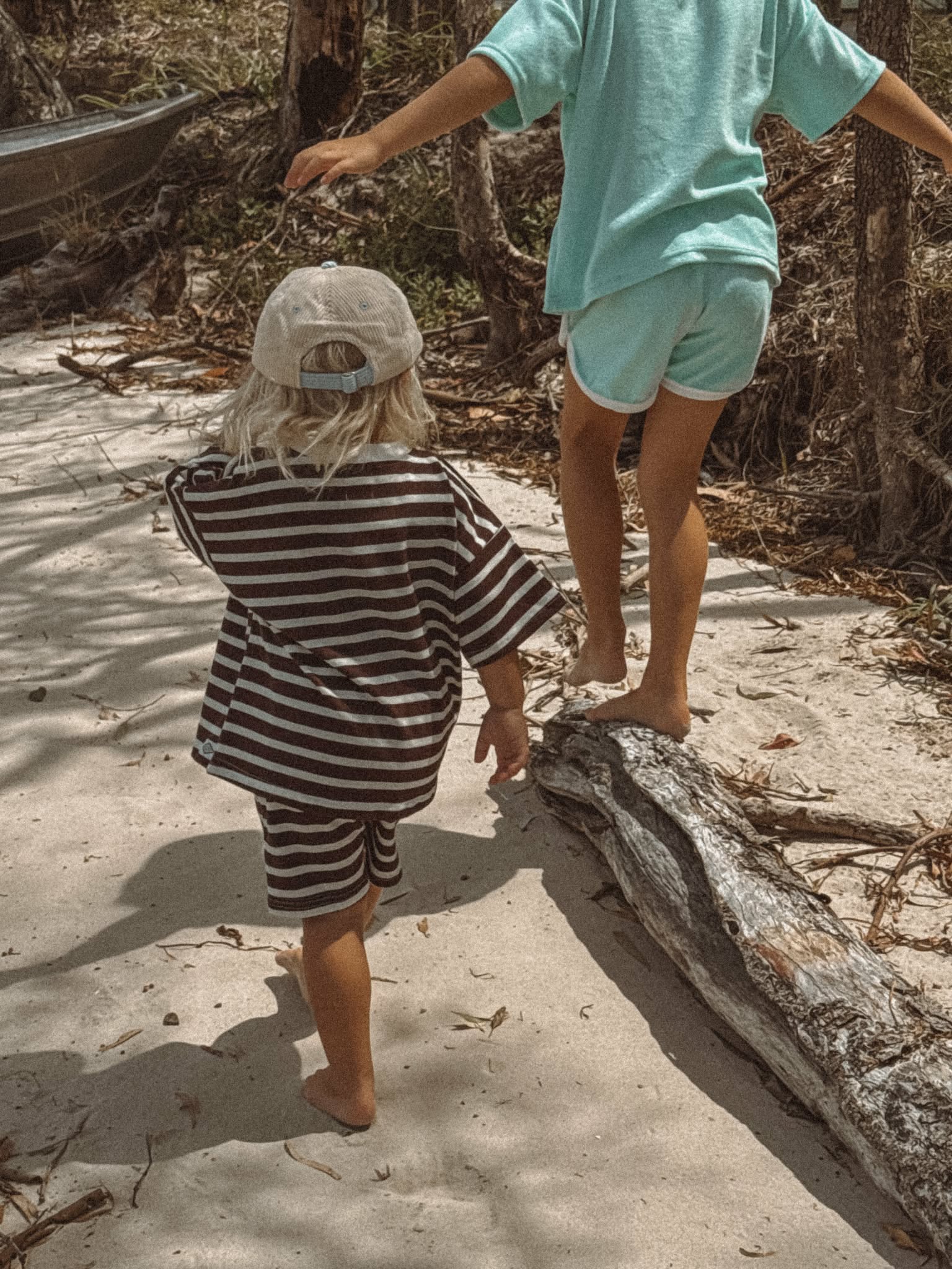 The Driftwood Kid's Striped Set