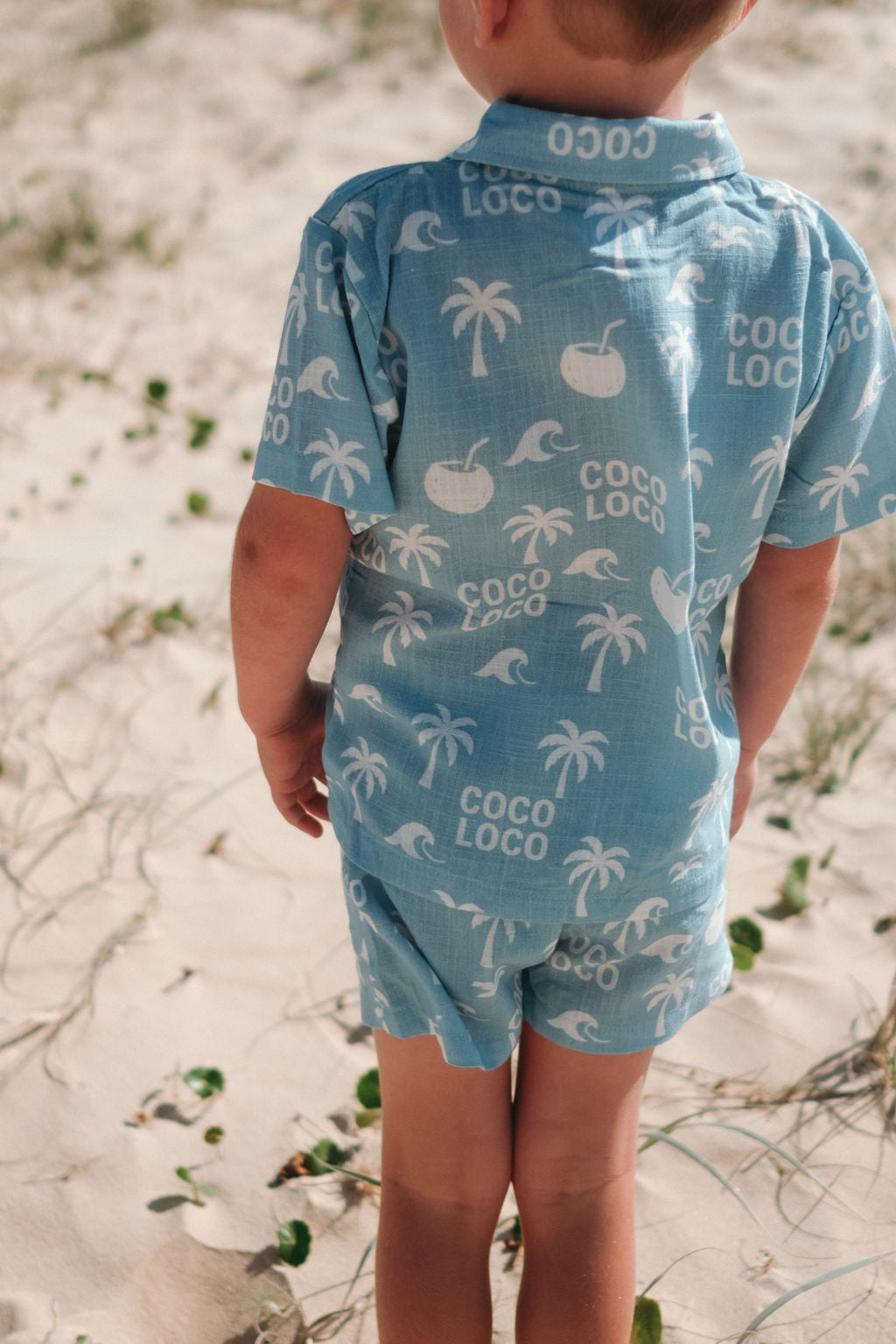 Coco Loco Kids Linen Button Up Shirt Set